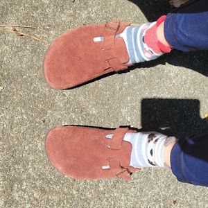 Birkenstock Boston Clog, Size 40, Maroon